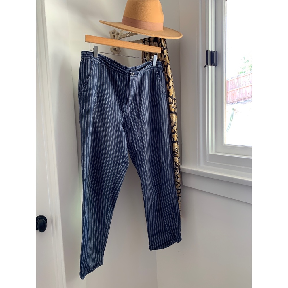 SOLD 🌊 Uniqlo Linen Cotton Tapered Pants